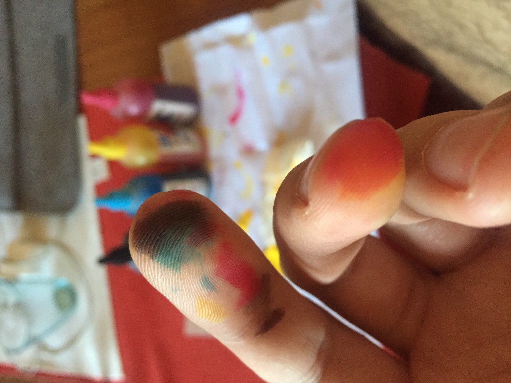 Happy Colored Fingers